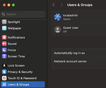 Inception - How to Add a New User to a Mac Device