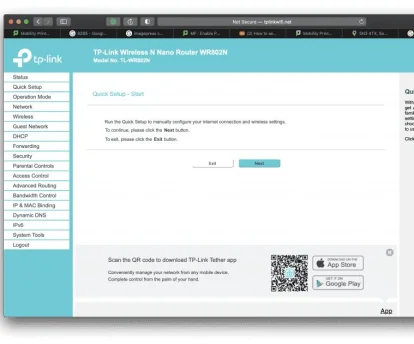 Inception - Setting up a TP-Link WiFi Router for use with an MFD