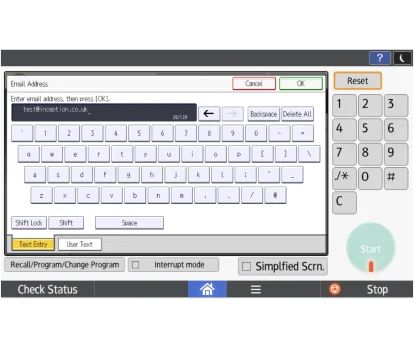 Inception - Setting up scan-to-email