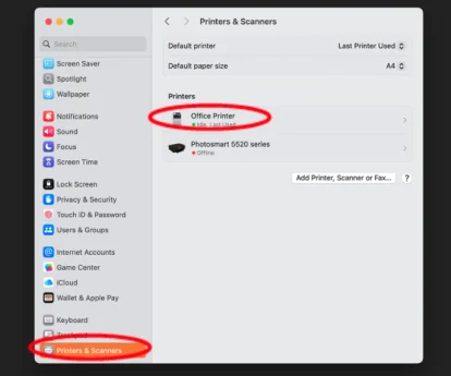 Inception - Adding options to MacOS Driver for Paper Trays (3&4) and Staple Finishers