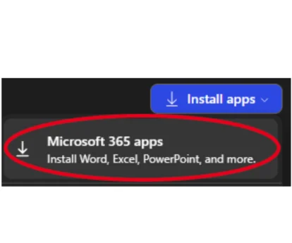 Inception - Installing Office 365 Apps from Office.com