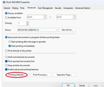 Inception - Installing a Printer Driver to Windows 11