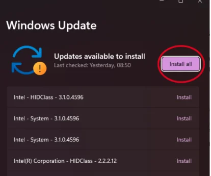 Inception - Windows Updates Guide