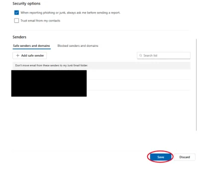 Inception - Stop Emails from Going to Junk Mail