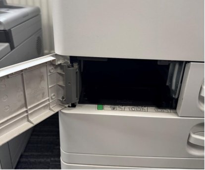 Inception - Replacing the Waste Toner Bottle in a floor-standing printer