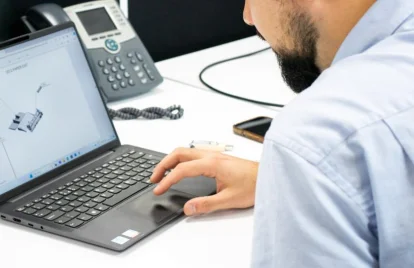 man using computer
