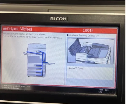 Inception - How to Fix a Jam in the Top Feeder of your Printer