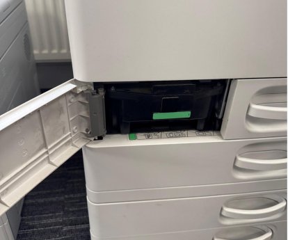 Inception - Replacing the Waste Toner Bottle in a floor-standing printer