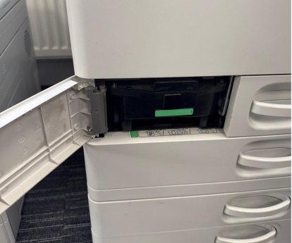 Inception - Replacing the Waste Toner Bottle in a floor-standing printer